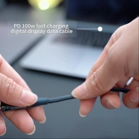 PD Digital Display Fast Charging Cable For Notebook Phablet