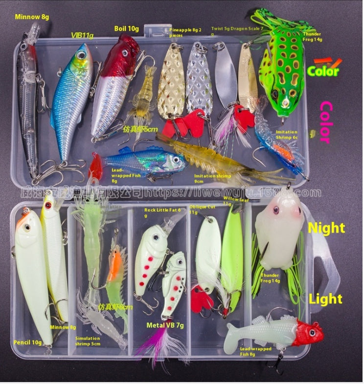 141 Pieces Of Lure Set With Multiple Swimming Layers Fishing Bait Set
