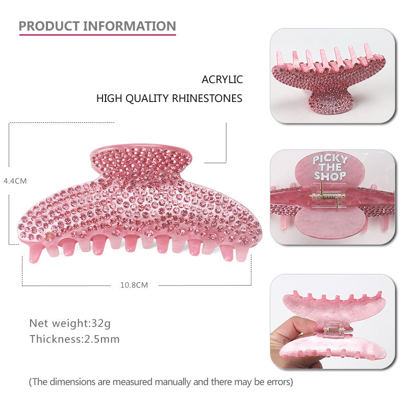 Heavy Work Inlaid Diamond Advanced Sense Shark Clip