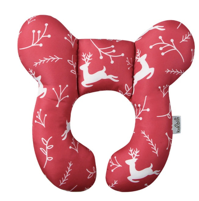 Oreiller pour bébé, lit de bébé, siège de sécurité en U, protège-nuque, oreiller de poussette fixe stéréotypé