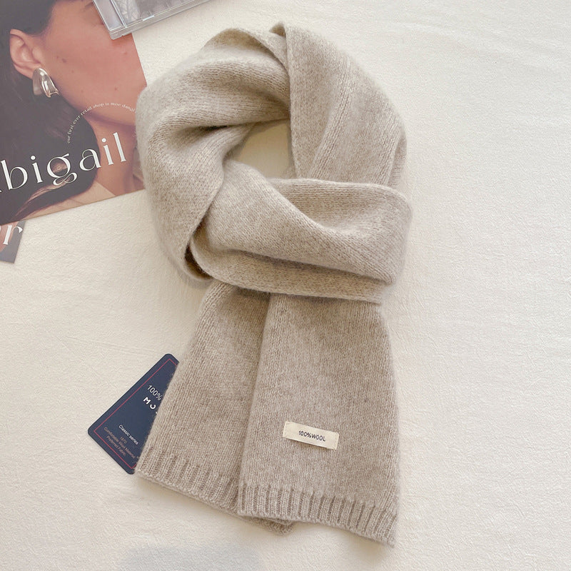 Women's Pure Wool Scarf Winter High Sense