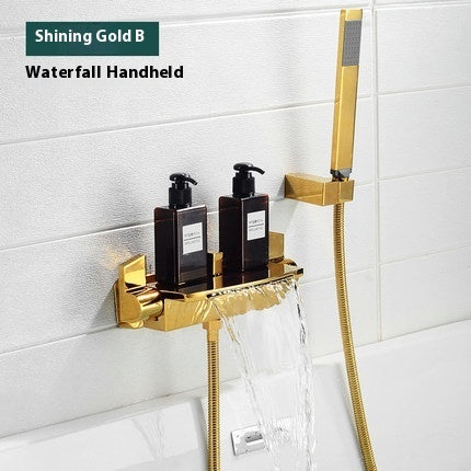 Waterfall Bathtub Faucet Shower Head Set
