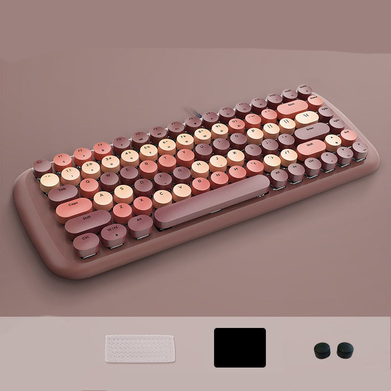Fashion Green Axis Gaming Wired Mechanical Keyboard