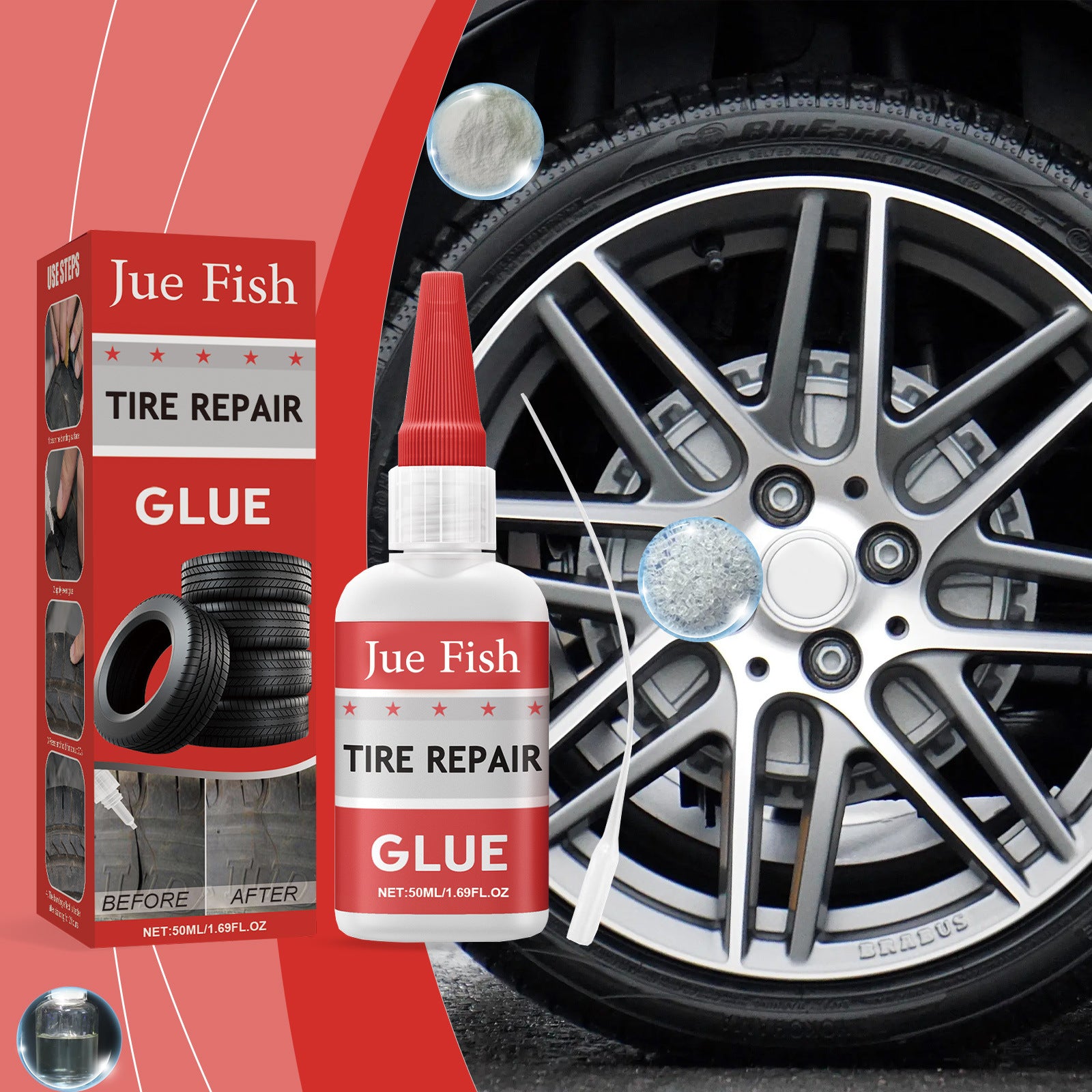 Scratch Crack Tire Side Soft Filling Tire Repair Glue