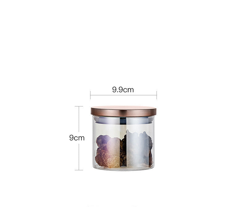 Glass Large Airtight Jar With Lid Moisture-proof Storage Tank Sugar Bowl Tea Can Grain Storage Tank
