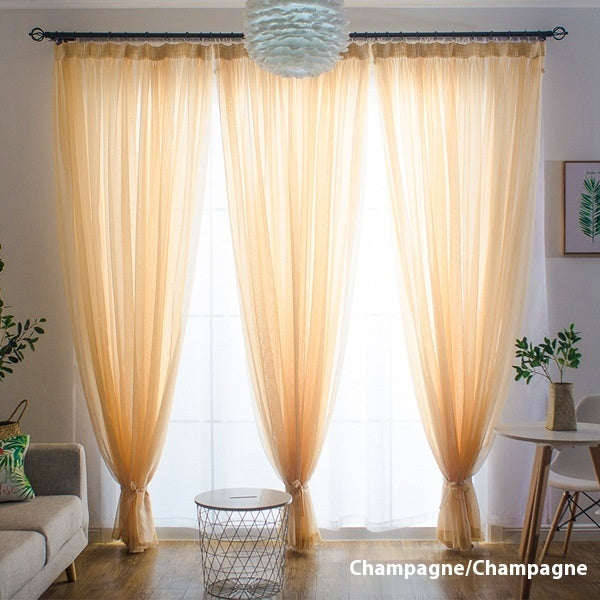 Wide Terylene Curtain Window Screen Fabric Solid Color