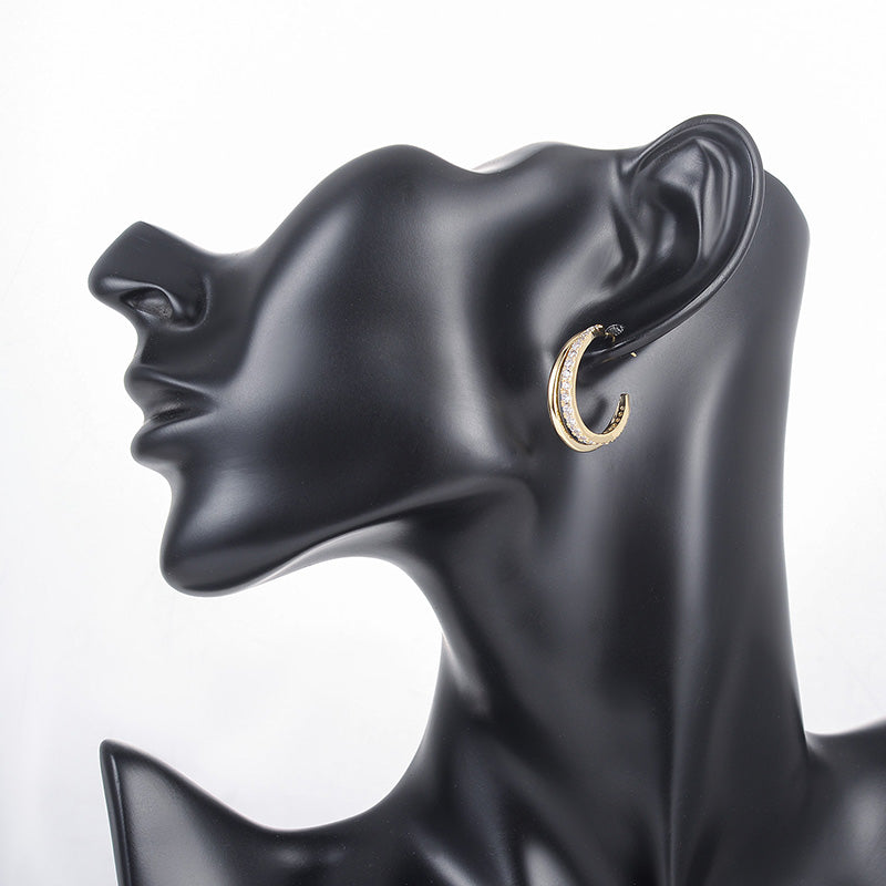 Fashion Metal Irregular Pop Earrings