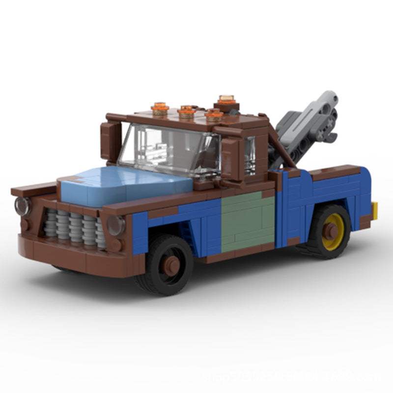 Creative Retro Trailer Model Car Model Assembled Toy