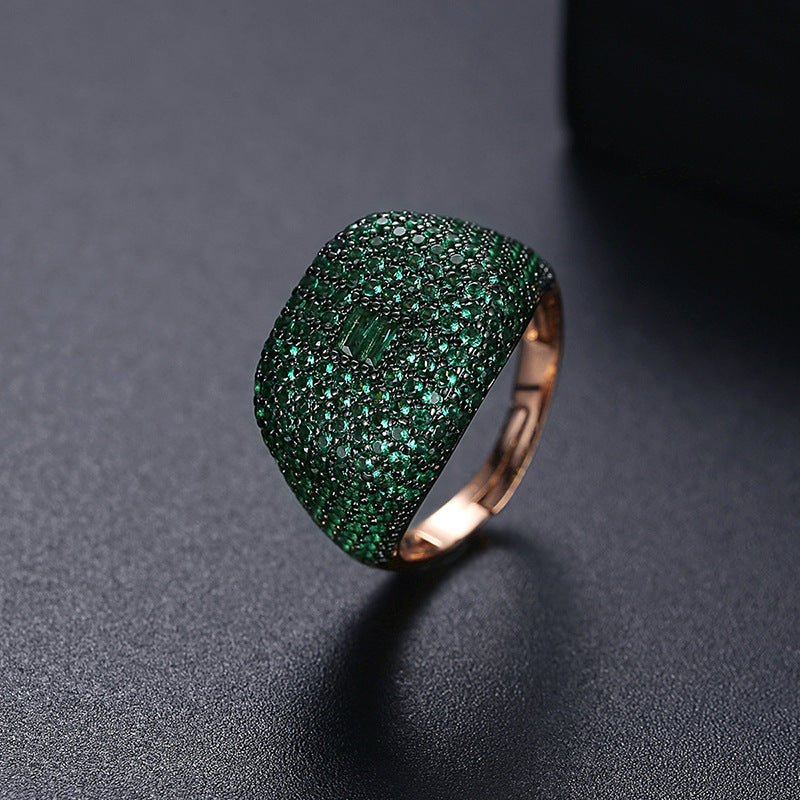 Chaopai Light Luxury Diamond Spinel Ring