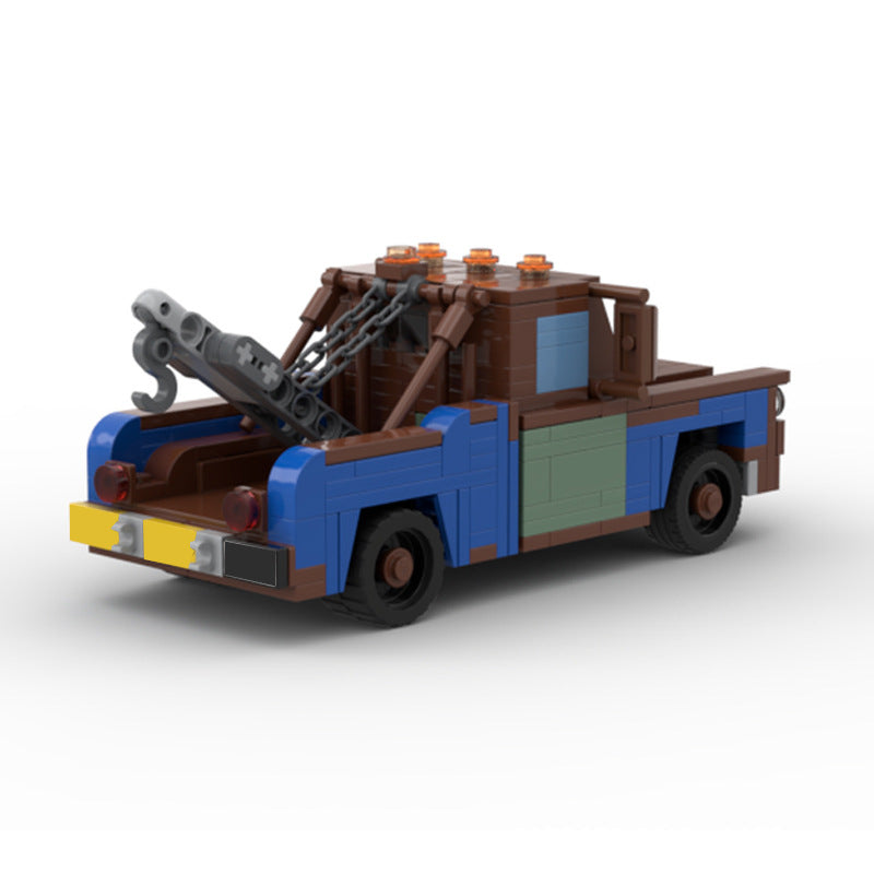 Creative Retro Trailer Model Car Model Assembled Toy