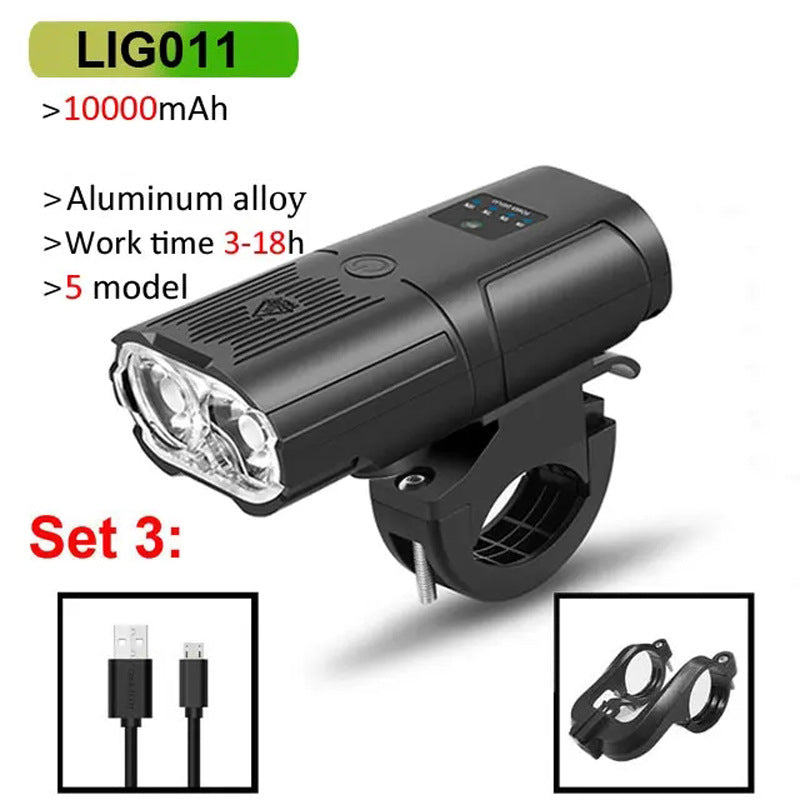 Smart-sensing Bicycle Front Light LED 3-in-1 Bike Light With Charging
