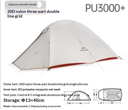 Single And Double Hiking Tent Ultra-light Outdoor Camping