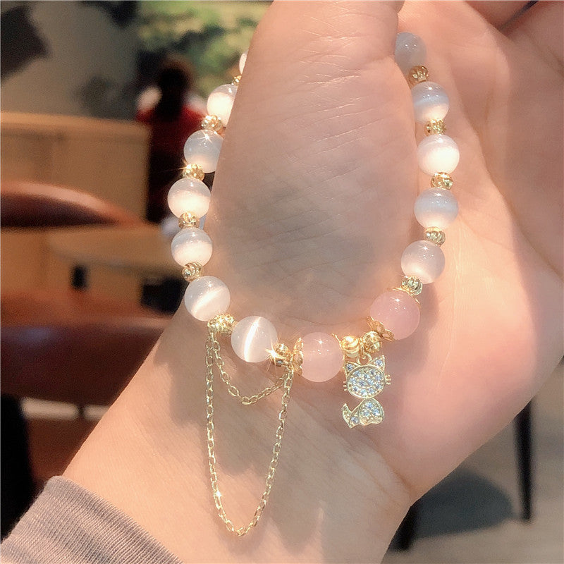 Fashion Opal Powder Crystal Bracelet