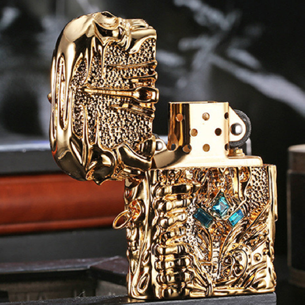 New Brass Electroplated Kerosene Lighter