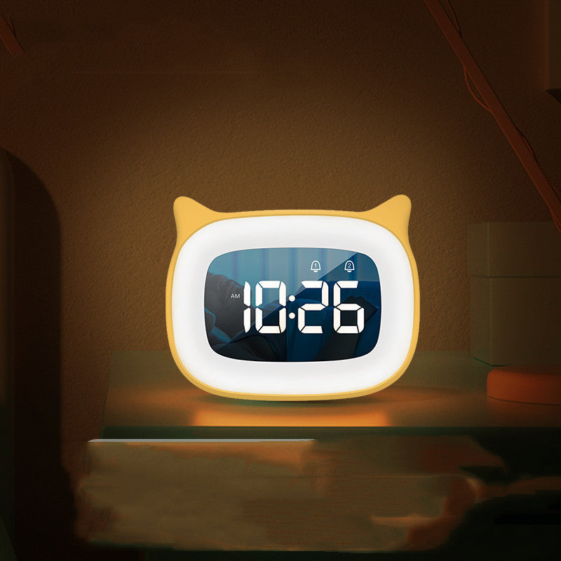 Large Volume Double Alarm Clock Bedside Ambience Light