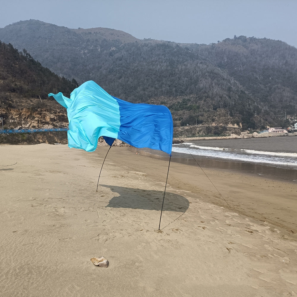 Nylon Waterproof Sunshade Seaside Vacation Beach Canopy Tent