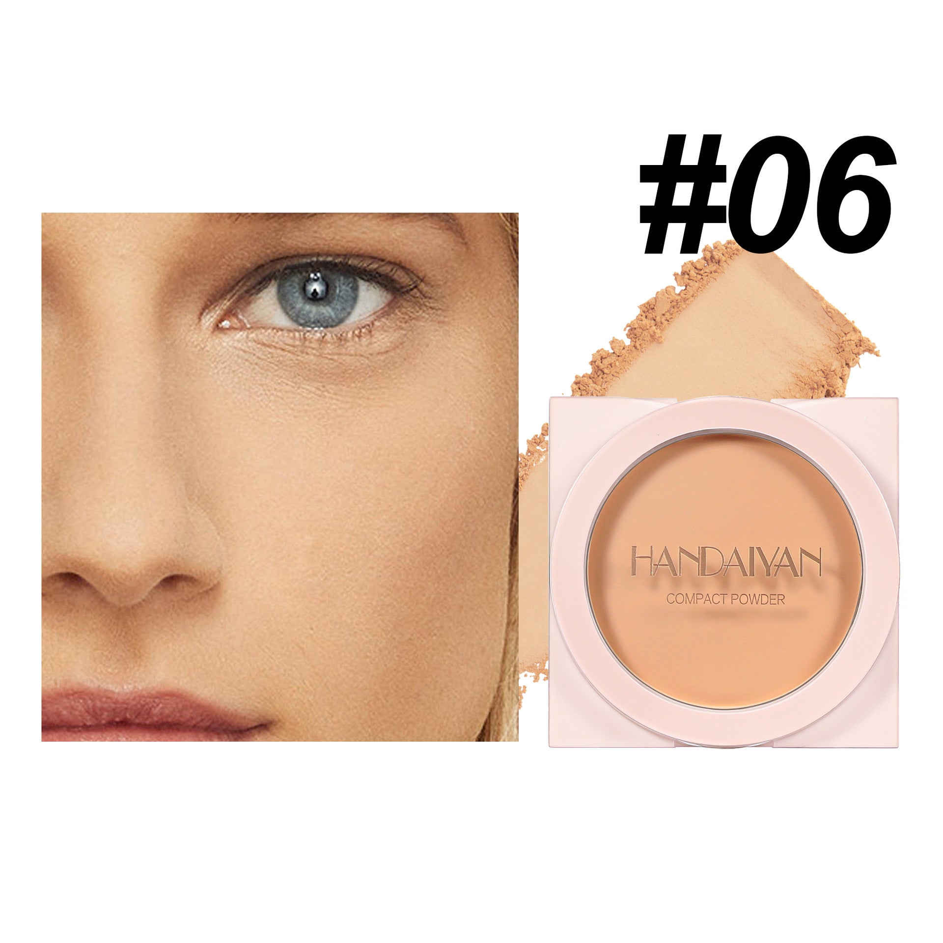 Finishing Powder Invisible Pore Waterproof Sweat-proof Wet And Dry Matte Powder Cake Makeup