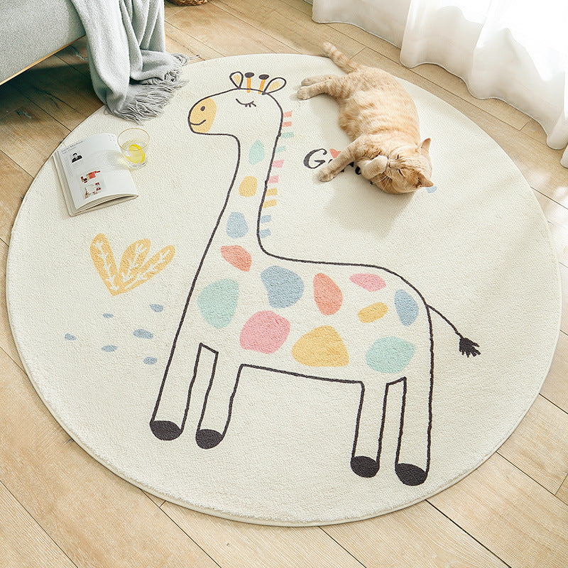 Home Living Room Bedroom Bedside Round Floor Mat