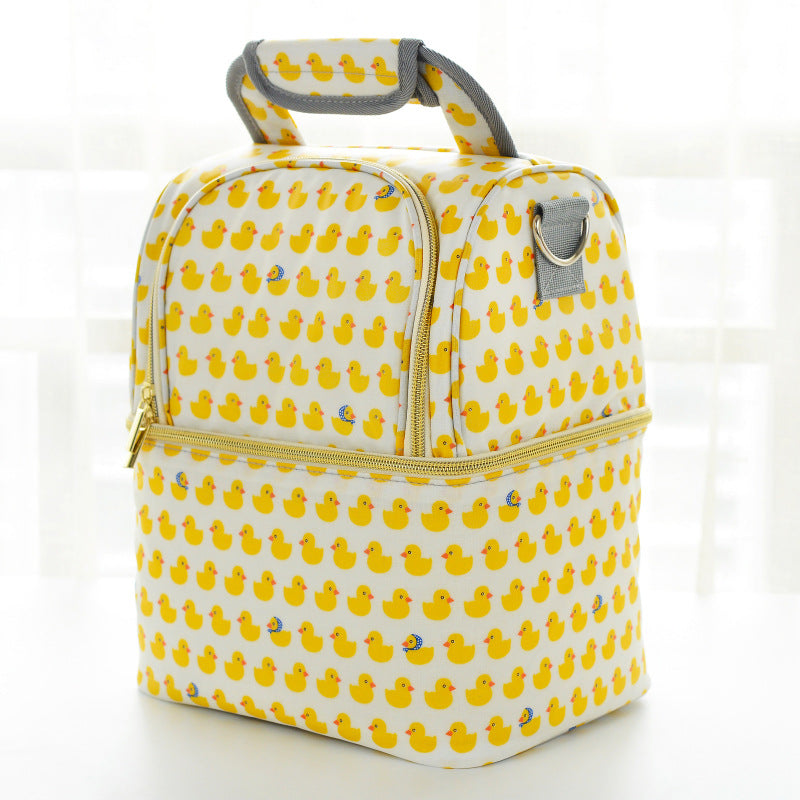 Sac à Langer Sac Isotherme Biberon Sac Rangement Maman pour Affaires de Bébé Accessoires Poussette