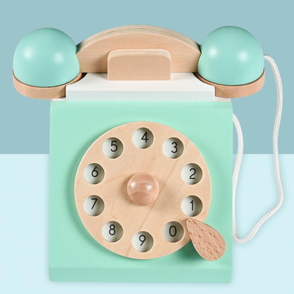 Boys And Girls Simulation Vintage Telephone Landline Play House Toy Set