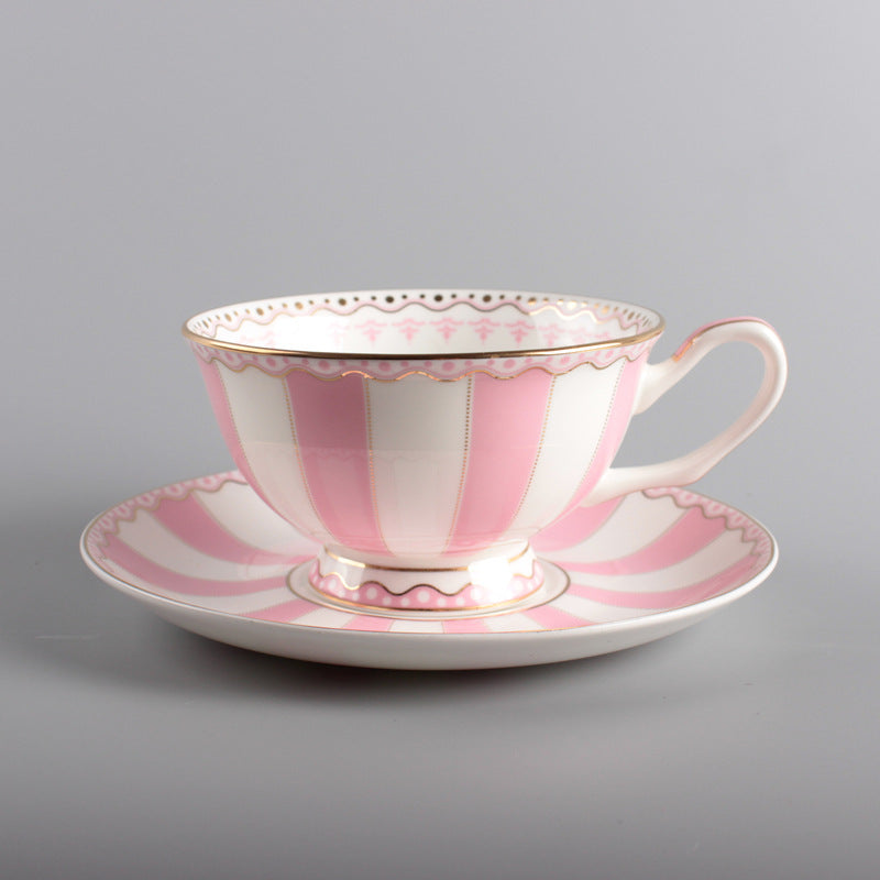 Creative Ceramic Coffee Cup Saucer Set