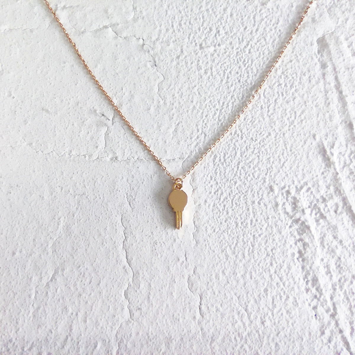 Key Necklace Female Clavicle Chain Ins Cold Wind Simple Small Lock Necklace