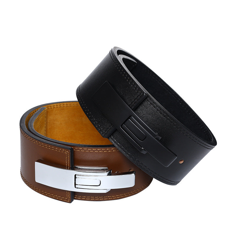Thick Cowhide Men's Sports Belt