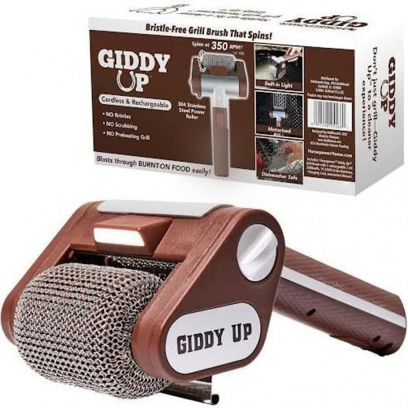 Rechargeable Stainless Steel Roller Barbecue Brush