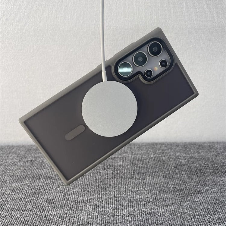Phone Case Magnetic Skin-absorbing Matte Protective Cover