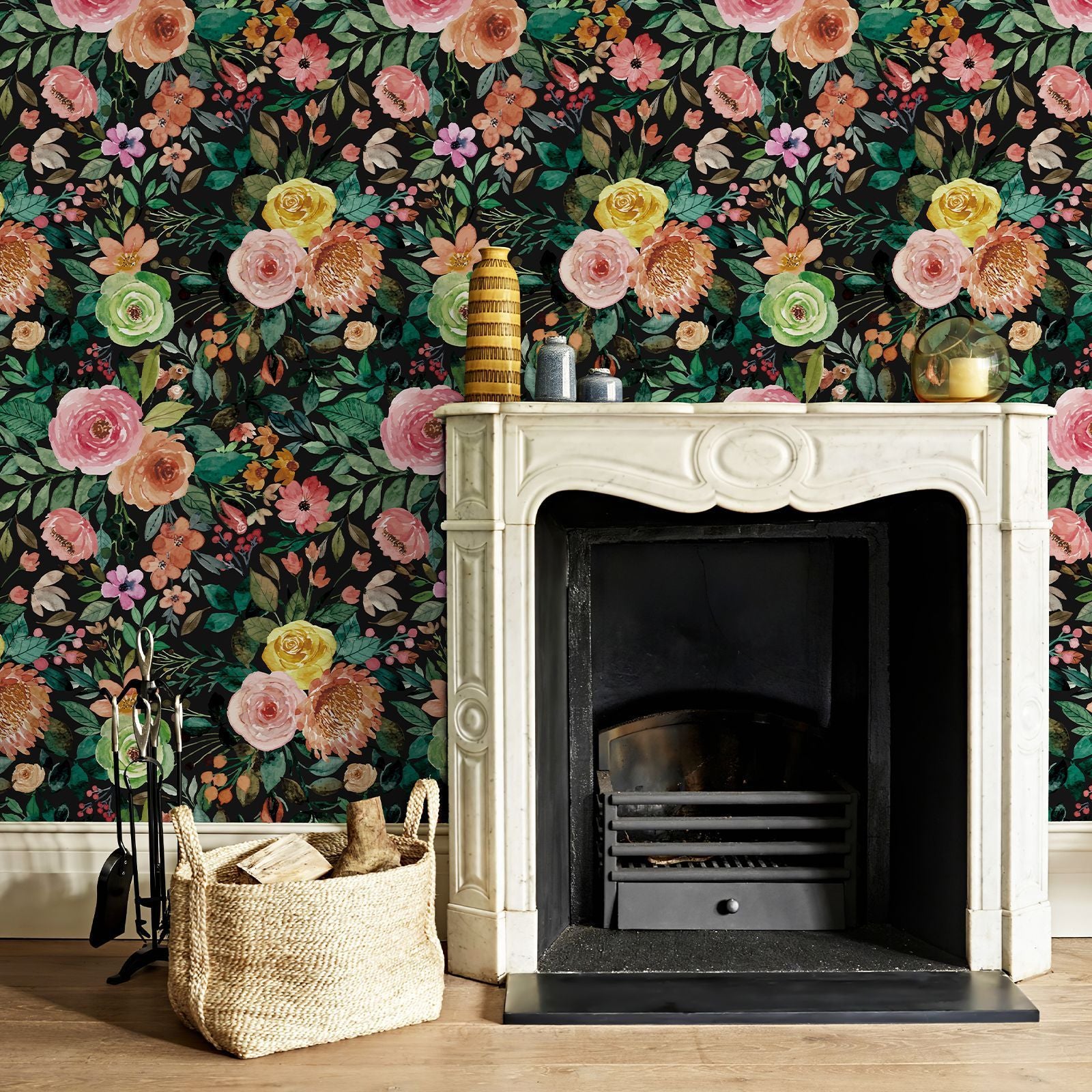 Study Teahouse Decoration Retro 3d Rattan Wallpaper