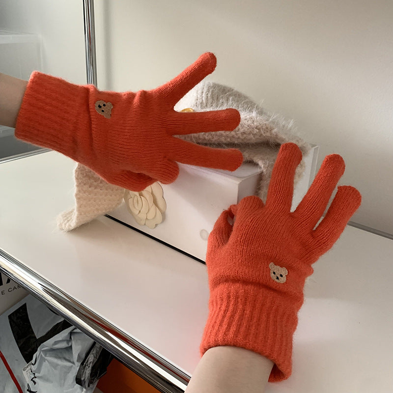 Warm Fingerless Knitting Wool Gloves