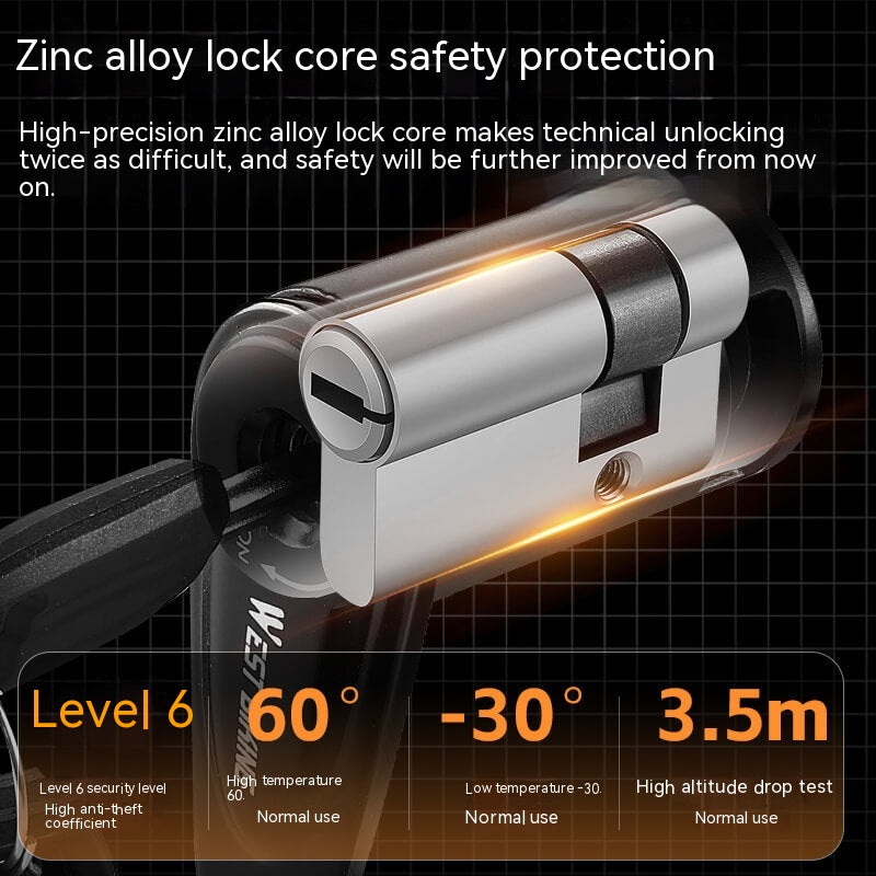 Anti-theft Key Mountain Bike Electric Car Chain Lock Motorcycle Folding Lock