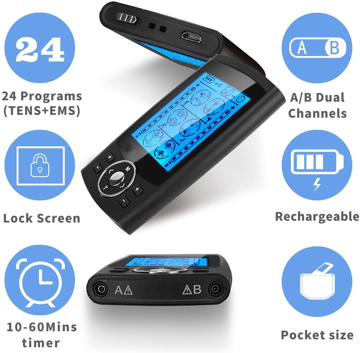 Cervical EMS Pulse Massager Code Meridian