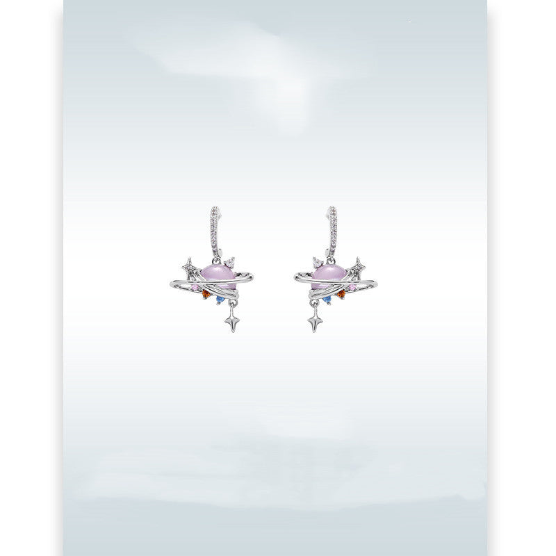 Fashion Personality Planet Earrings Women