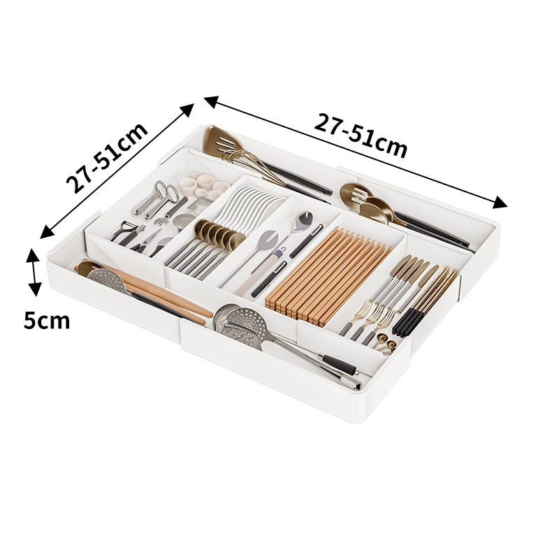 Kitchen Drawer Storage Partition Simple Chopsticks Knife And Fork Tableware