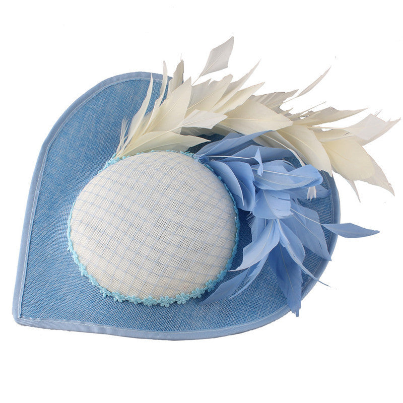 High End Feather Top Hat Headgear Bride