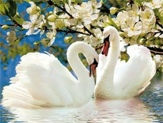 DIY diamond painting embroidery swan