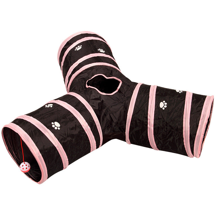 Tunnel pour animaux de compagnie pliable, tente pour chat et chien multi-voies, intérieur, 2 3 4 5 voies