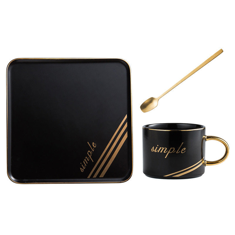 Creative ceramic coffee cup set