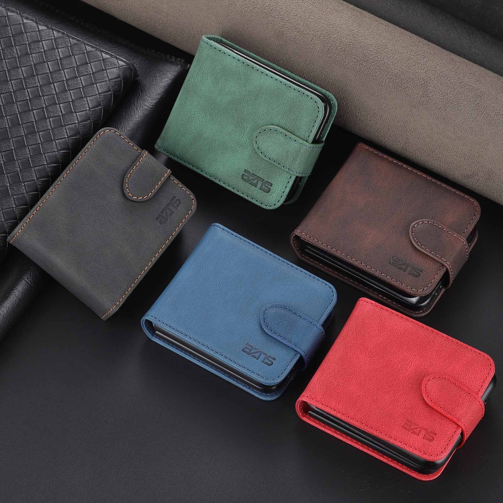 Buckle Phone Case 3 Card Flip Protective Cover
