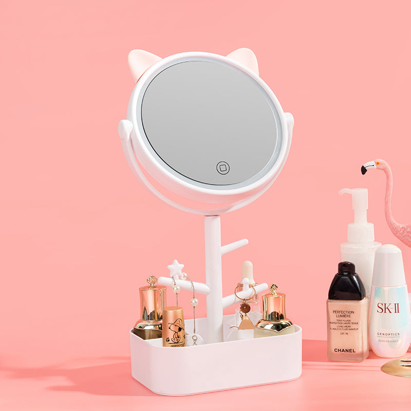 Makeup Mirror Led With Light Fill Desktop Portable