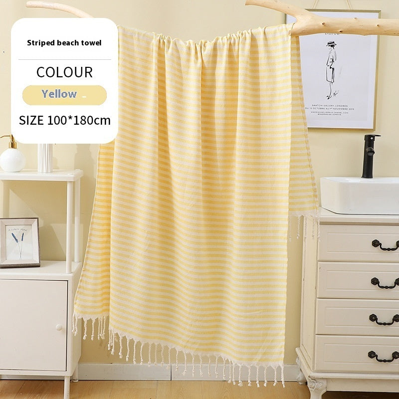Blype Tassel Plus-sized Thick Absorbent Bath Towel