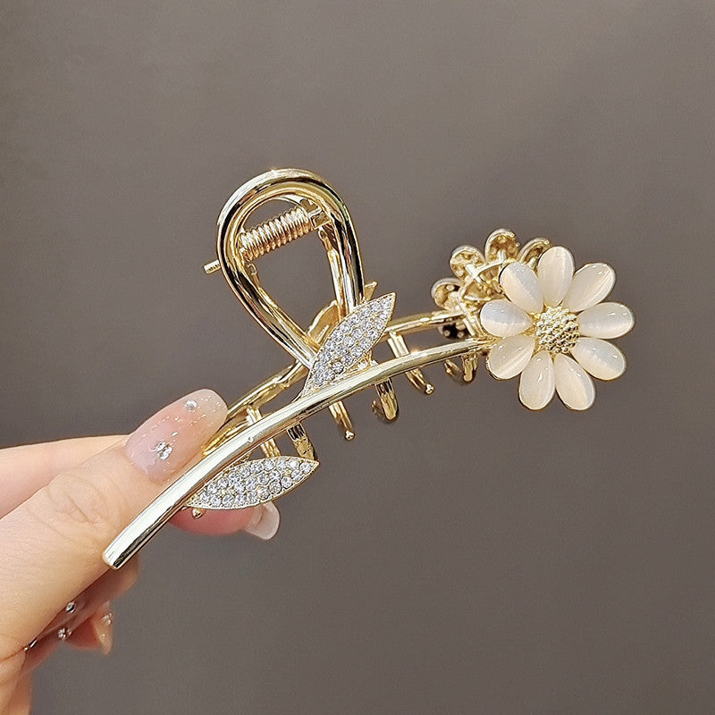 Faux Opal Large Shark Clip Updo