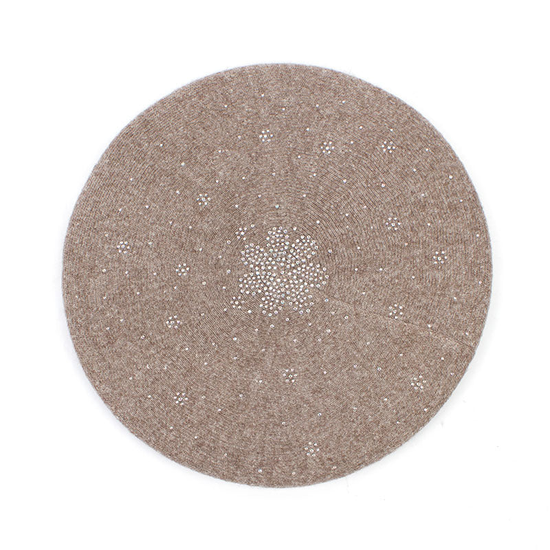 Solid Color Versatile Sequin Knit Bud Hat
