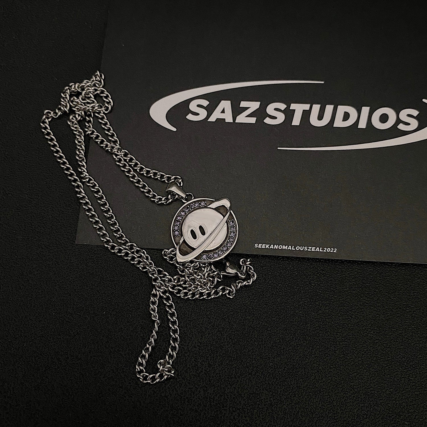 Purple Diamond Hip Hop Pendant Necklace
