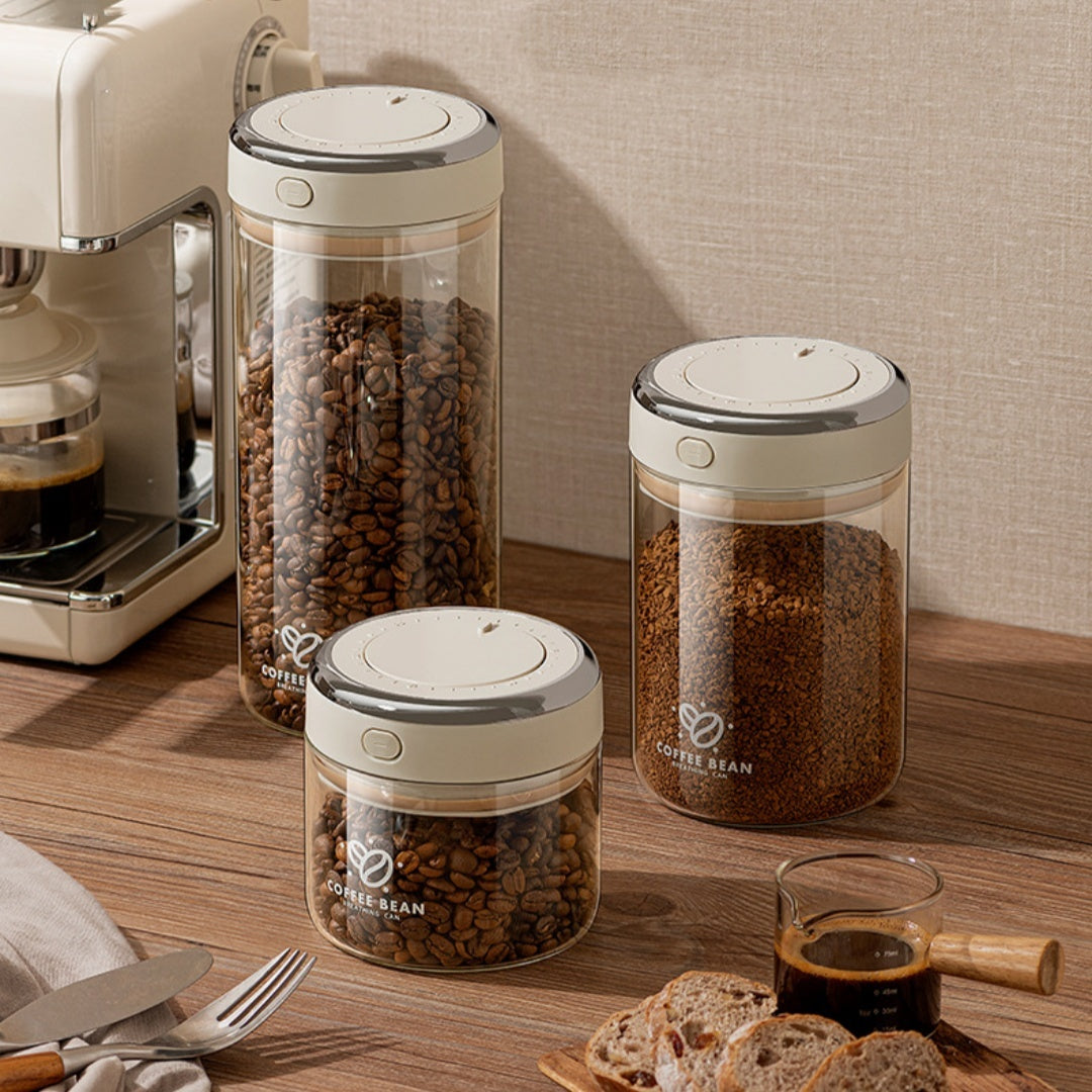 Coffee Bean Storage Jar Vacuum Sealed Tank