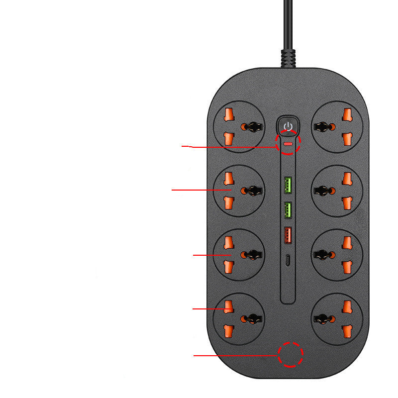 Applicable Cable British PD Fast Charging Plug With USB