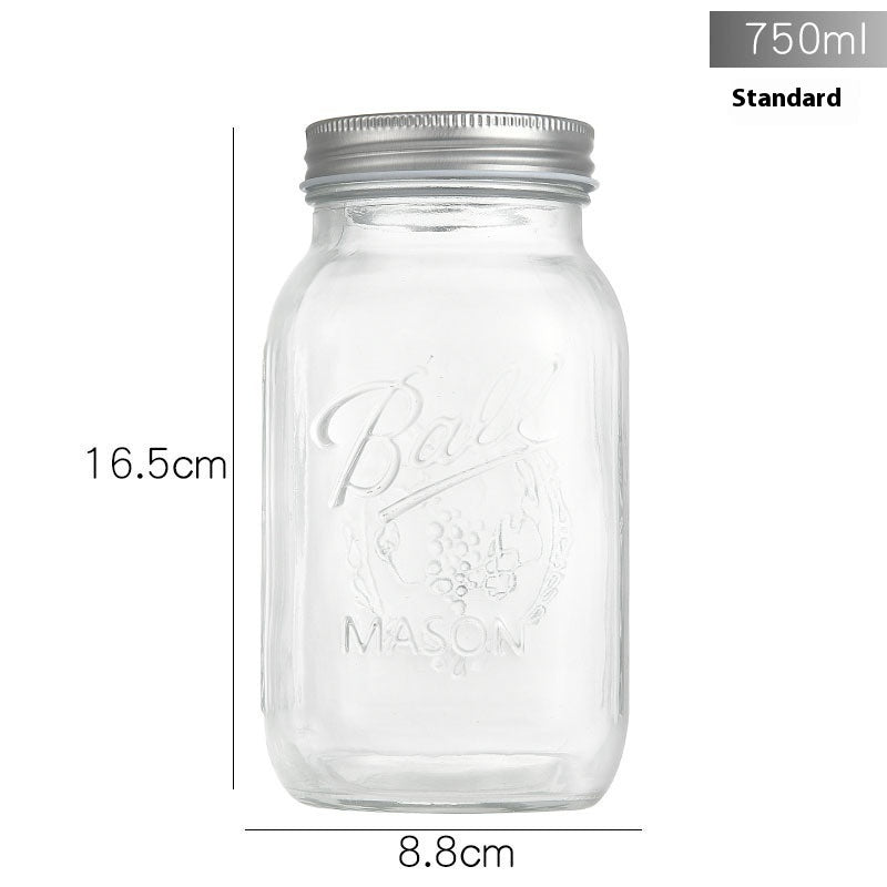 Coctail Glass Mason Cup 16oz Mason Glass Jar With Cover