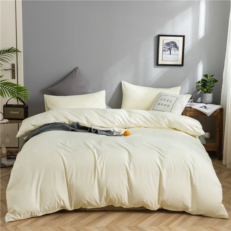 Modern Minimalist Washed Cotton Four-piece Bedding Set