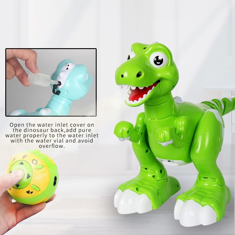 Dinosaure RC Intelligent Électronique Pulvérisation Musique Danse 2 Couleurs Télécommande Dragon Robots Animaux Jouets Enfant Cadeau